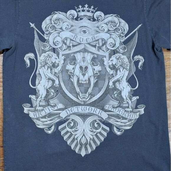 RVCA George Thompson TShirt Lions Special Edition Mens‎ Size Small Gray - Picture 2 of 8